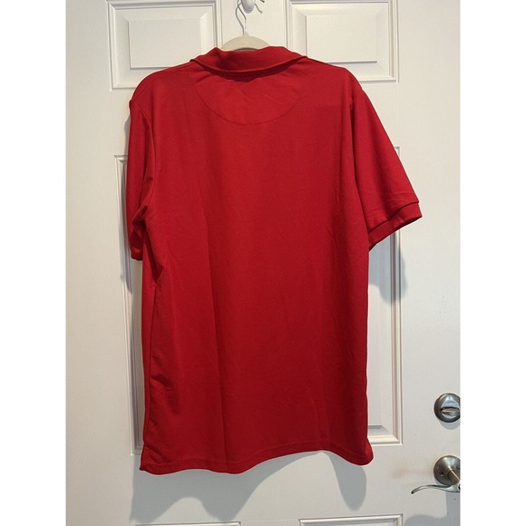 Jump Start Shirt Men's Med Red Short Sleeve Ribbed Collar $49.00 New polo - Picture 5 of 9